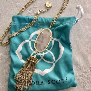Kendra Scott rayne necklace light pink